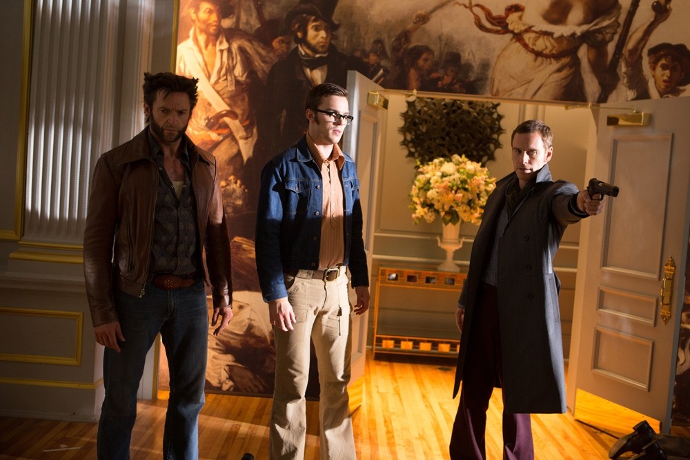 Hugh Jackman, Nicholas Hoult and Michael Fassbender in 20th Century Fox's X-Men: Days of Future Past (2014)