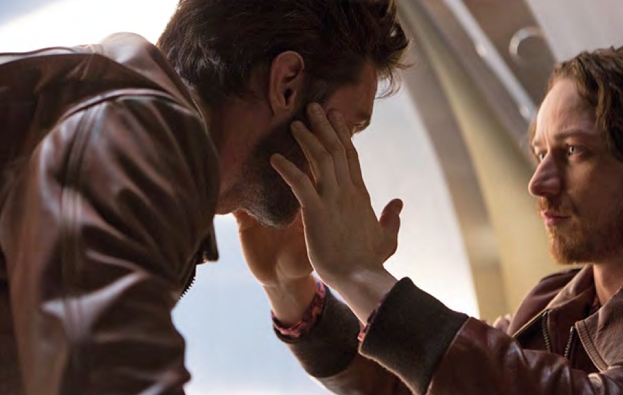 Hugh Jackman stars as Logan/Wolverine and James McAvoy stars as Charles Xavier in 20th Century Fox's X-Men: Days of Future Past (2014)