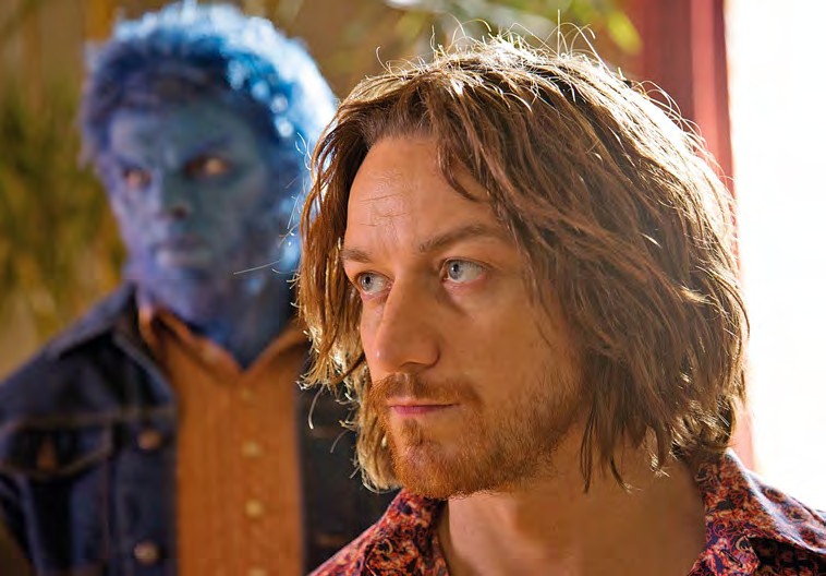 Nicholas Hoult stars as Hank McCoy/Beast and James McAvoy stars as Charles Xavier in 20th Century Fox's X-Men: Days of Future Past (2014)