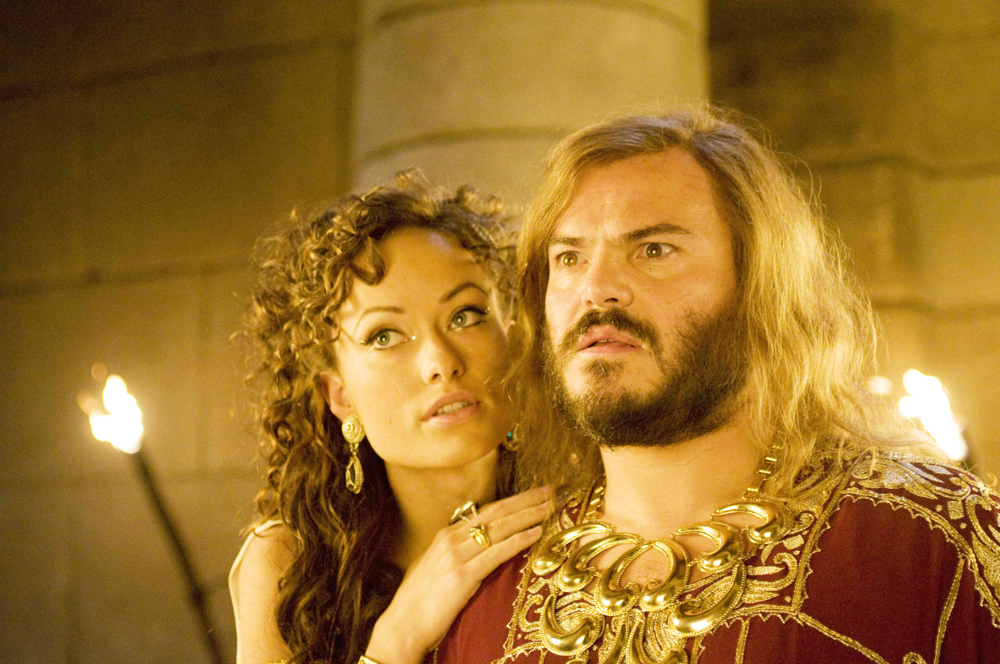 Olivia Wilde stars as Princess Inanna and Jack Black stars as Zed in Columbia Pictures' Year One (2009)