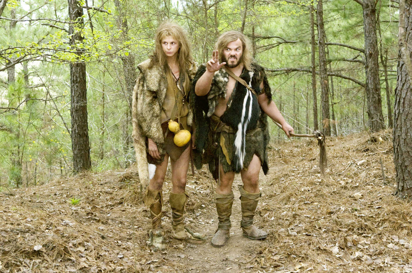 Michael Cera stars as Oh and Jack Black stars as Zed in Columbia Pictures' Year One (2009)