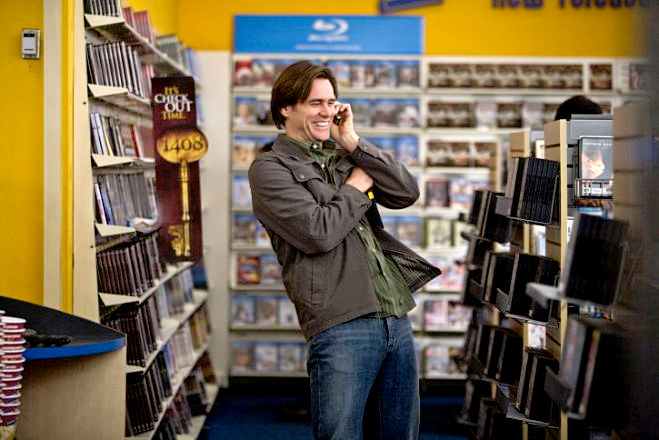 Jim Carrey stars as Carl Allen in Warner Bros. Pictures' Yes Man (2008). Photo credit by Melissa Moseley.