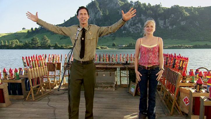 Tom Cavanagh stars as Ranger Smith and Anna Faris stars as Rachel in Warner Bros. Pictures' Yogi Bear (2010)