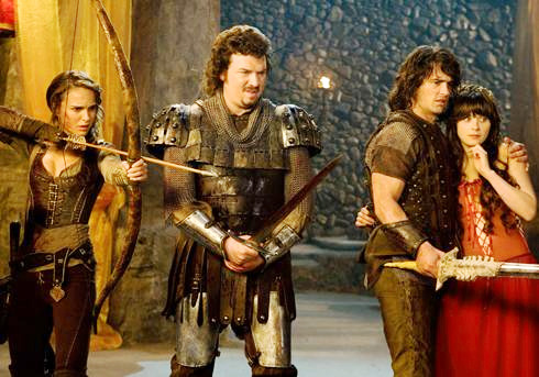 Natalie Portman, Danny McBride, James Franco and Zooey Deschanel in in Universal Pictures' Your Highness (2010)