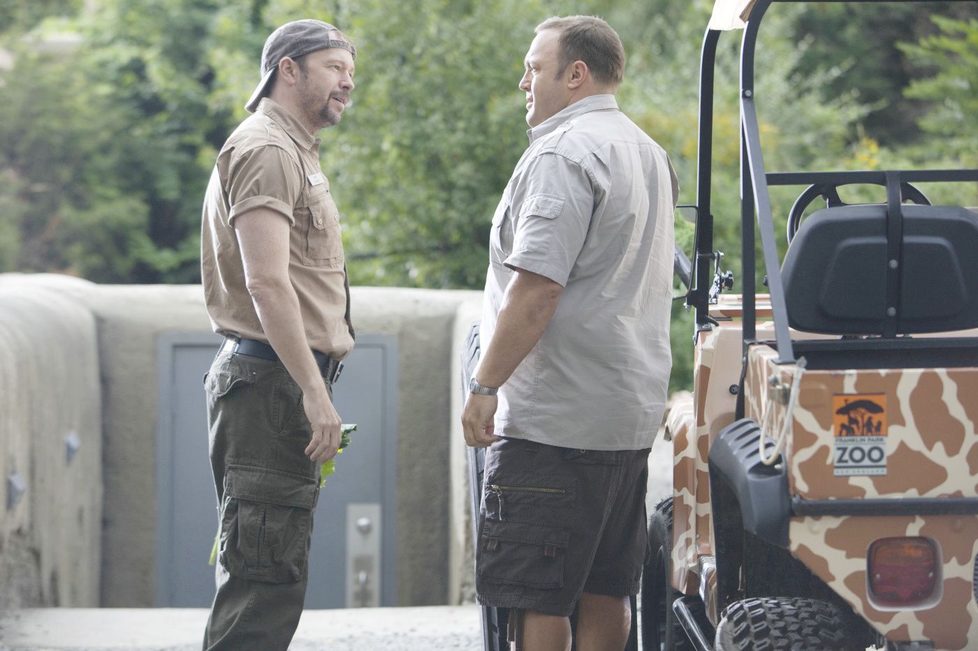 Donnie Wahlberg stars as Shane and Kevin James stars as Griffin Keyes in Columbia Pictures' Zookeeper (2011)