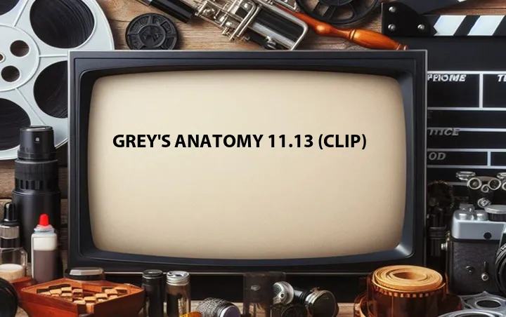 Grey's Anatomy 11.13 (Clip)
