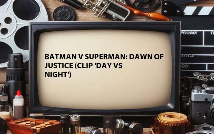 Batman v Superman: Dawn of Justice (Clip 'Day vs Night')