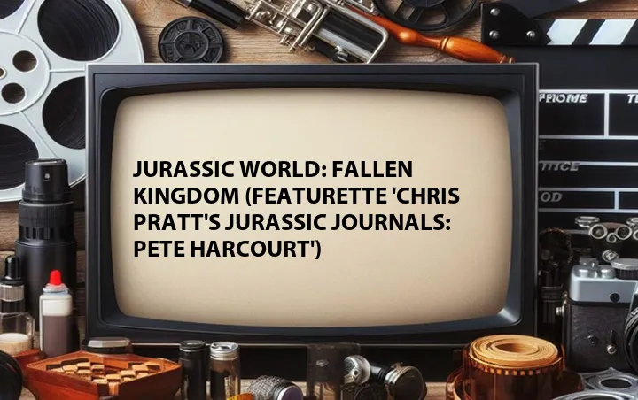 Jurassic World: Fallen Kingdom (Featurette 'Chris Pratt's Jurassic Journals: Pete Harcourt')