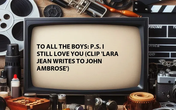 To All the Boys: P.S. I Still Love You (Clip 'Lara Jean Writes to John Ambrose')