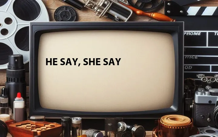 He Say, She Say