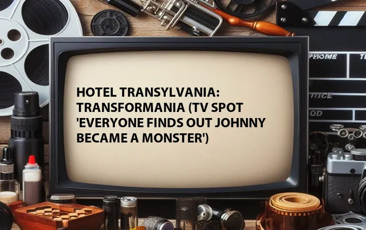 Hotel Transylvania: Transformania (TV Spot 'Everyone Finds Out Johnny Became a Monster')