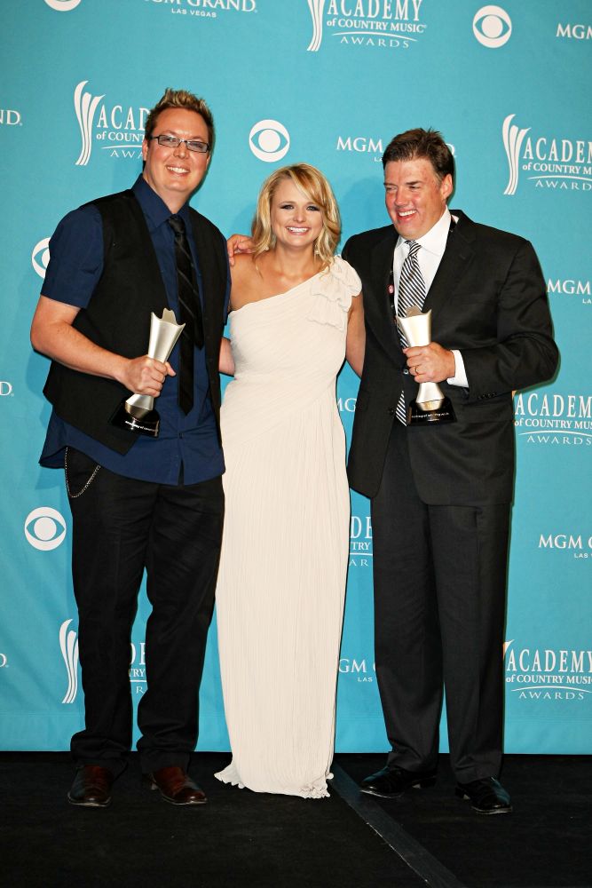 Frank Liddell;Miranda Lambert;Mike Wrucke;<br>The 45th Annual Academy of Country Music Awards - Press Room