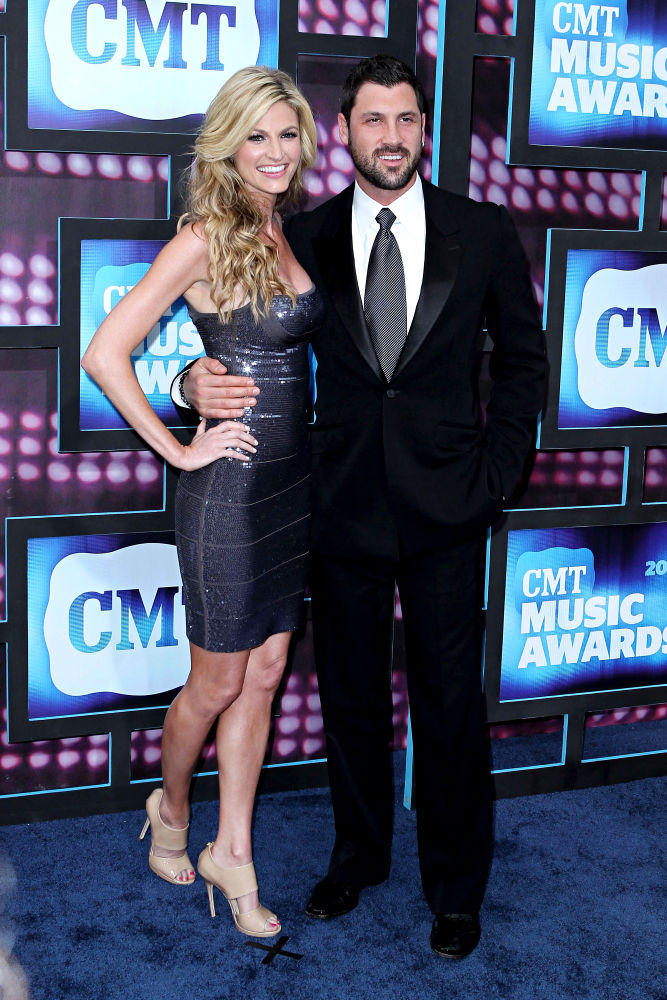 Erin Andrews;Maksim Chmerkovskiy;<br>2010 CMT Music Awards Blue Carpet Arrivals