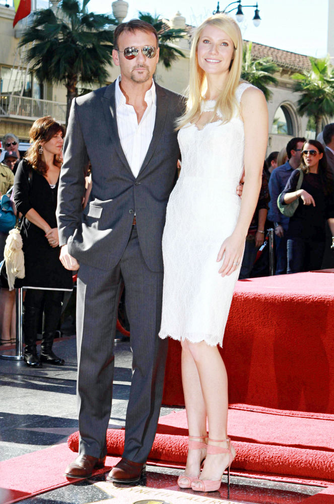 Tim McGraw;Gwyneth Paltrow;<br>Gwyneth Paltrow Hollywood Walk of Fame Star Induction Ceremony