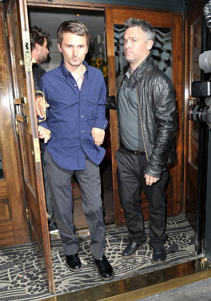 Matthew Bellamy;Muse;<br>Kate Hudson and Matthew Bellamy Outsite The Ivy Restaurant and Heads to The Groucho Club