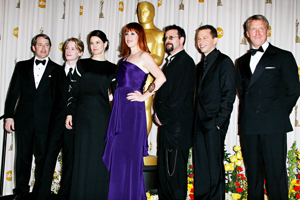 Matthew Broderick;Macaulay Culkin;Ali Sheedy;Molly Ringwald;Judd Nelson;John Cryer;Michael Anthony Hall;<br>The 82nd Annual Academy Awards (Oscars) - Press Room