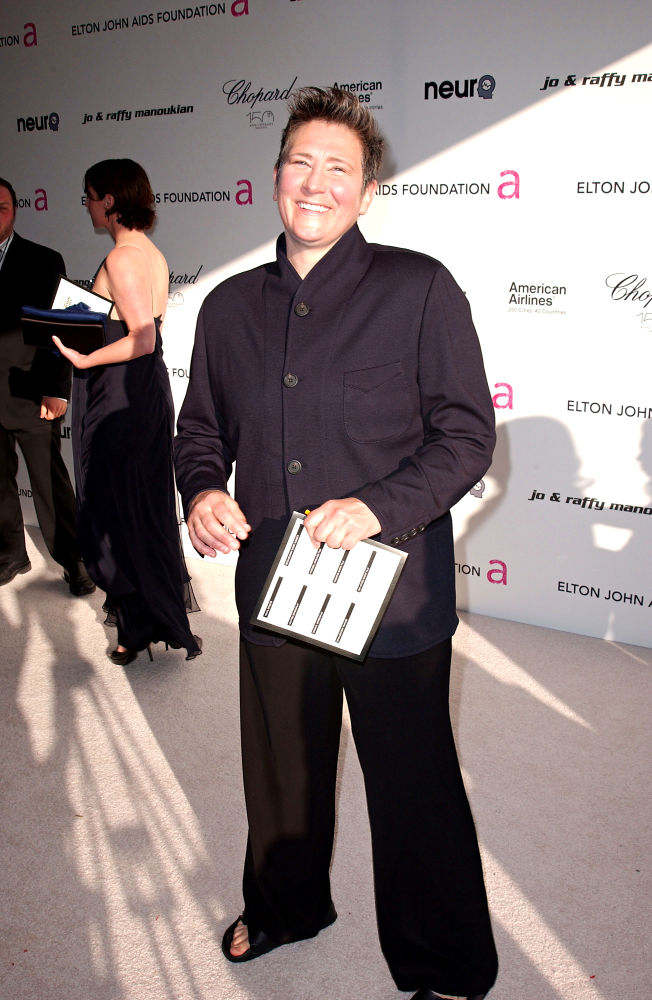 k.d. lang;<br>18th Annual Elton John AIDS Foundation Academy Awards (Oscars) Viewing Party - Arrivals