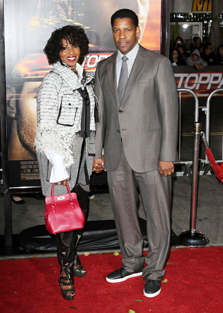 Pauletta Pearson;Denzel Washington;<br>Los Angeles Premiere Of 