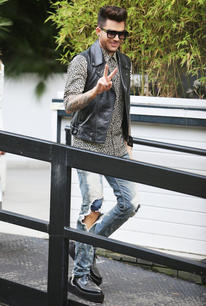 Adam Lambert Outside ITV Studios