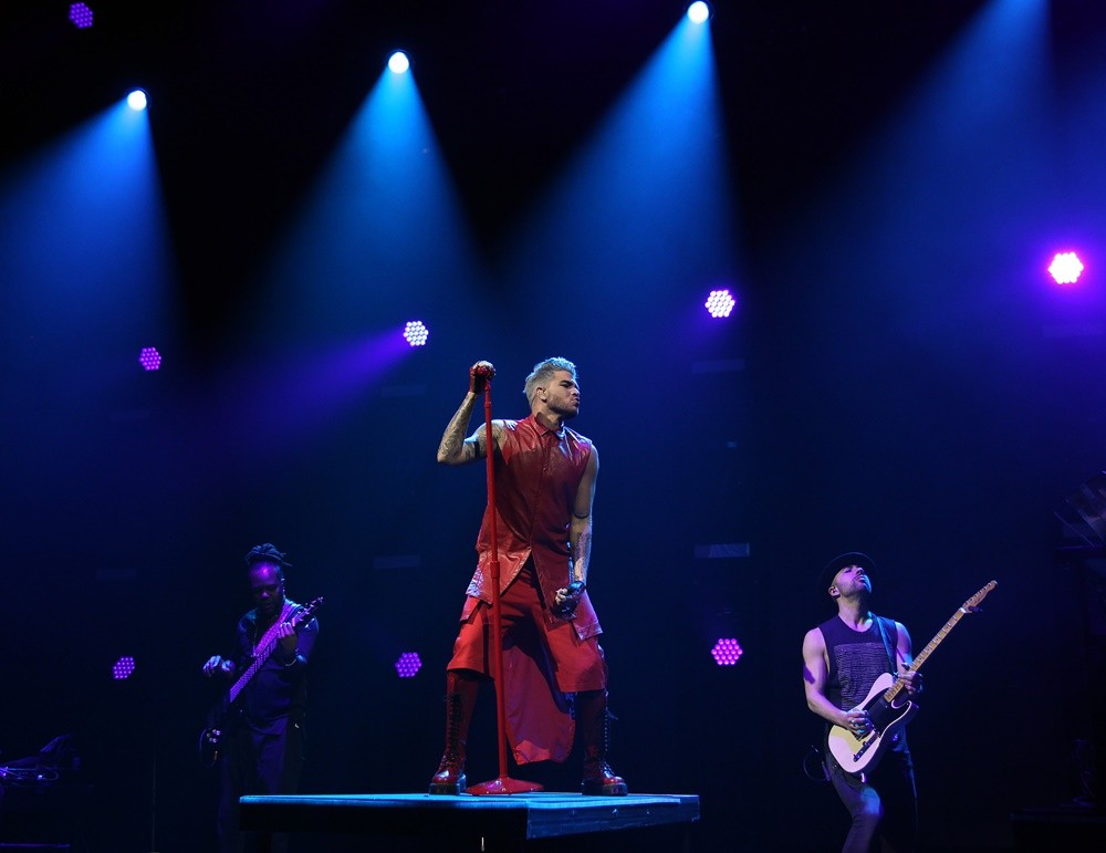 Adam Lambert Performing on Stage
