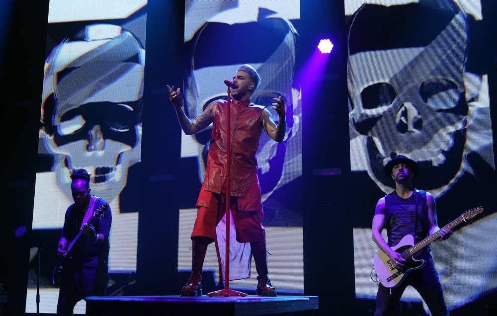 Adam Lambert Performing on Stage
