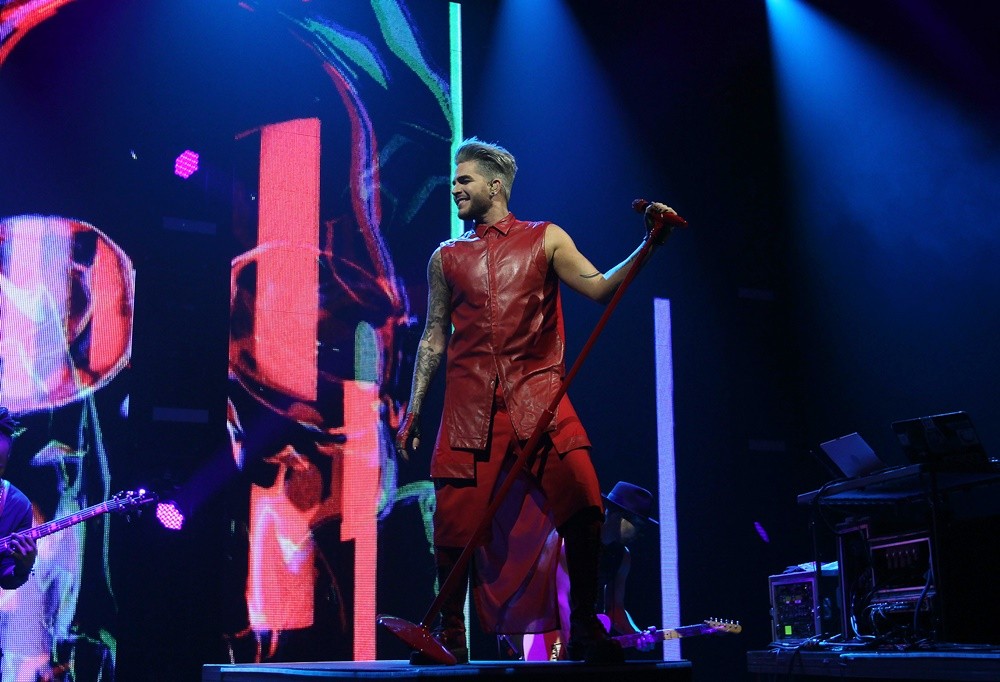 Adam Lambert Performing on Stage