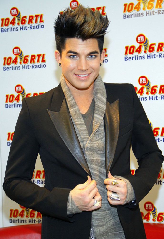 Adam Lambert Pays German Radio Station 104.6 RTL A Visit