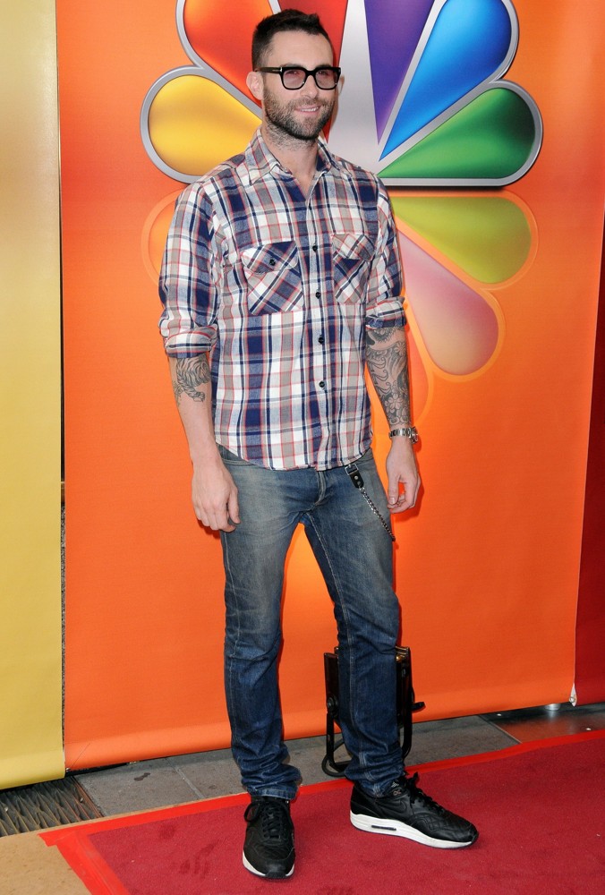 Adam Levine;Maroon 5;<br>2012 NBC Upfront Presentation - Arrivals