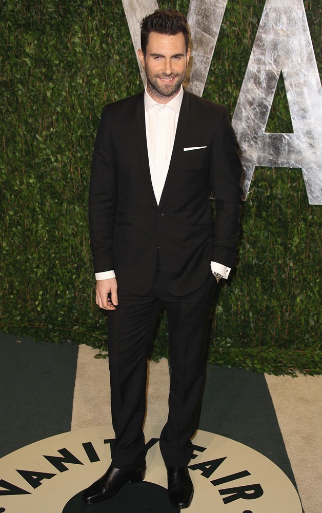 Adam Levine;Maroon 5;<br>2012 Vanity Fair Oscar Party - Arrivals