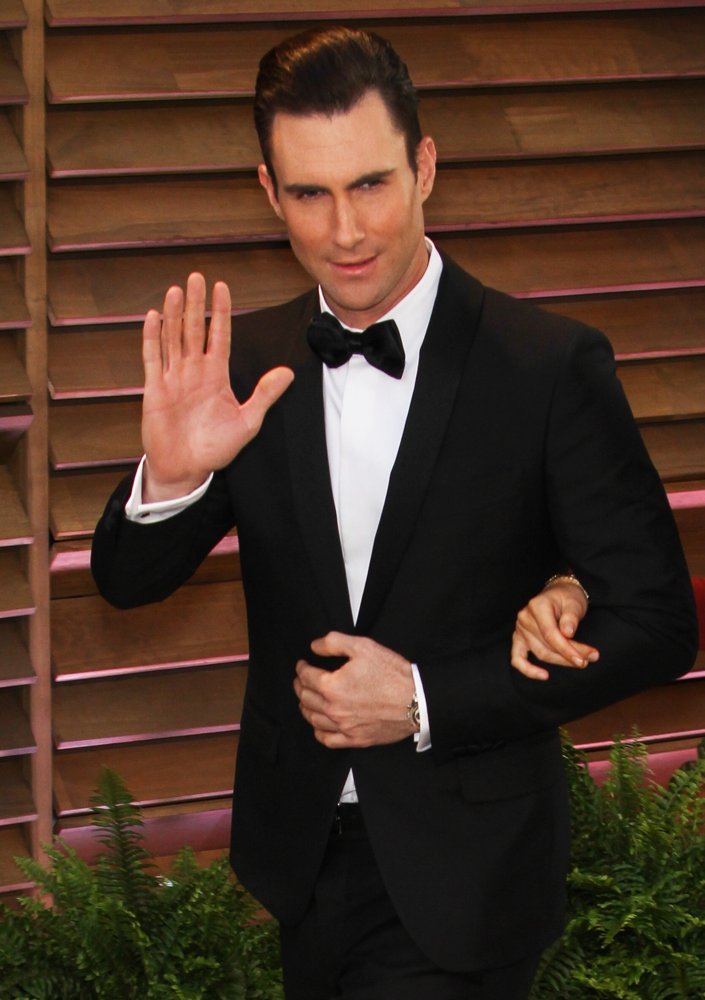 Adam Levine;Maroon 5;<br>2014 Vanity Fair Oscar Party