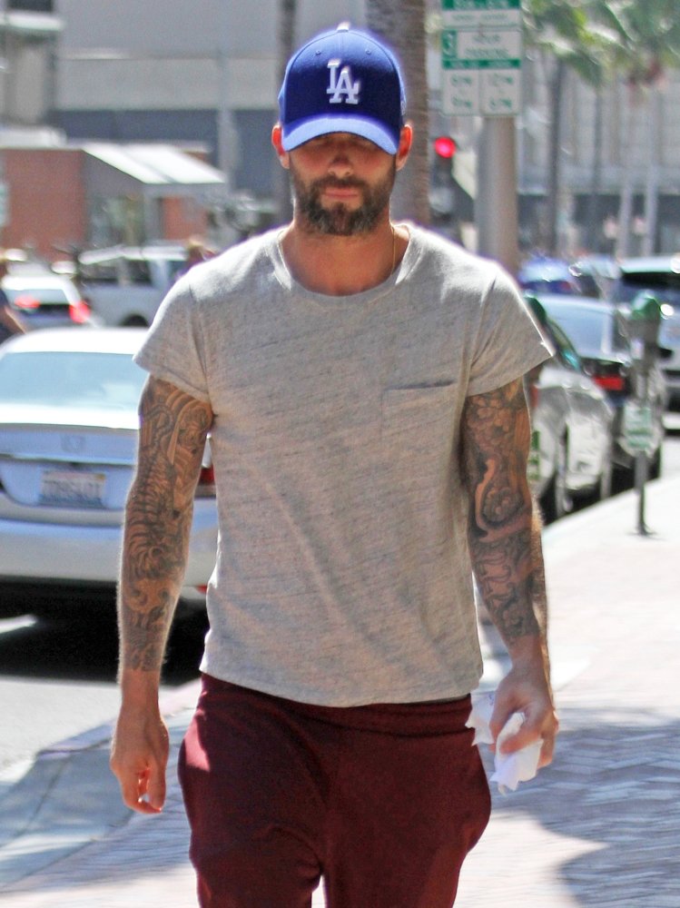 Adam Levine Leaves The Doctors Office