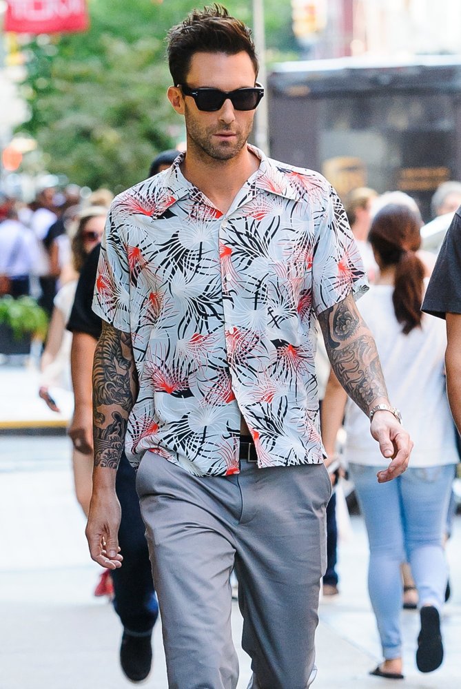 Adam Levine Was Seen Walking in Soho