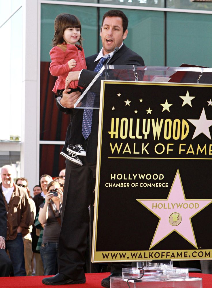 Adam Sandler;Sunny Sandler;<br>Adam Sandler Is Honored on The Hollywood Walk of Fame and Receives His Star