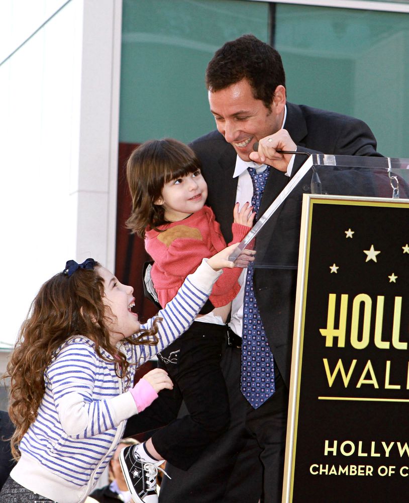 Sadie Sandler;Sunny Sandler;Adam Sandler;<br>Adam Sandler Is Honored on The Hollywood Walk of Fame and Receives His Star