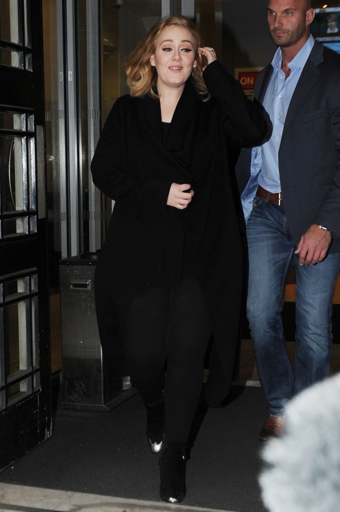 Adele Out in London at BBC Studios