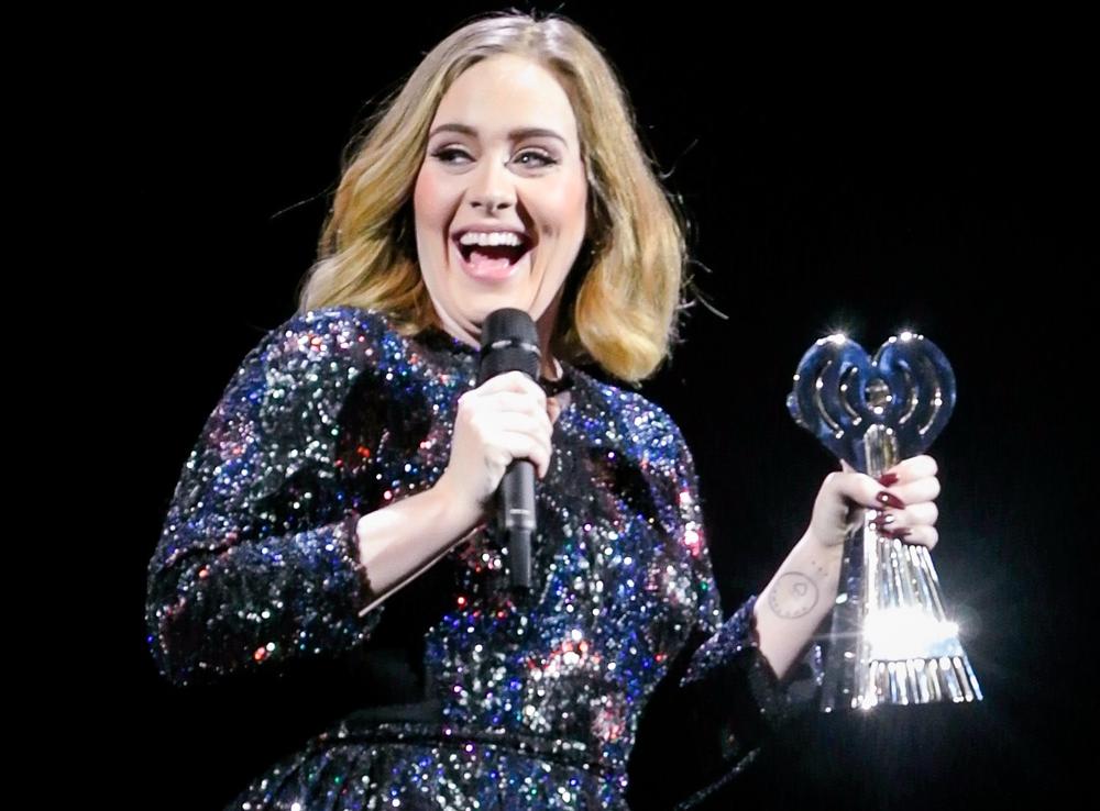 Adele Wins An Award Whilst on Stage in Birmingham