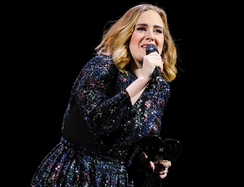 Adele Wins An Award Whilst on Stage in Birmingham