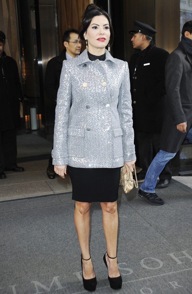 Celebrities Leaving Their Hotel to Attend The 2013 Bravo Upfronts Party
