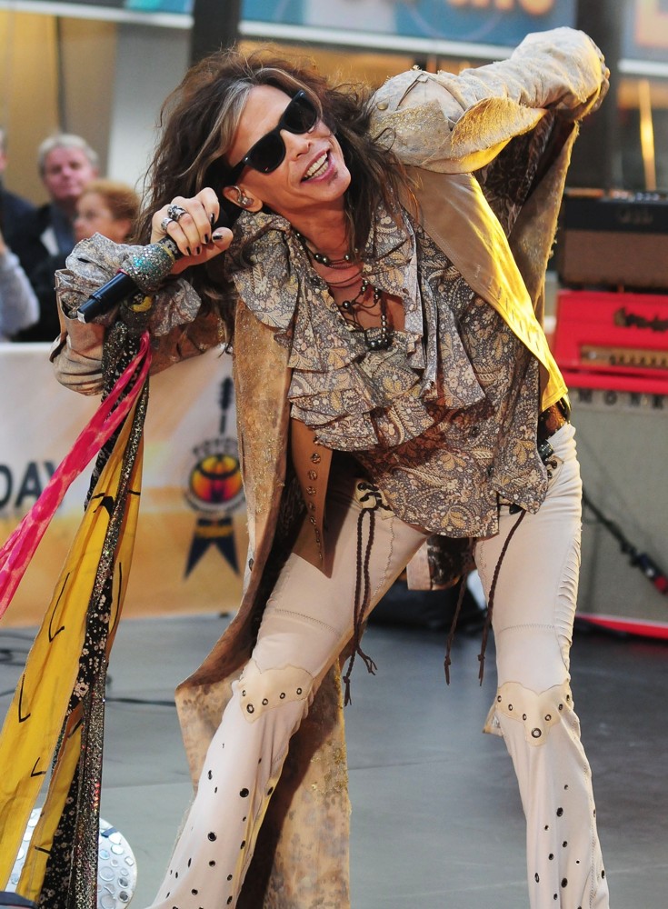 Aerosmith Performing Live During The Today Show Concert Series