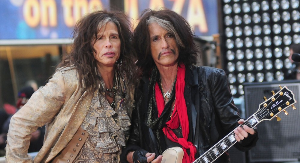 Aerosmith Performing Live During The Today Show Concert Series