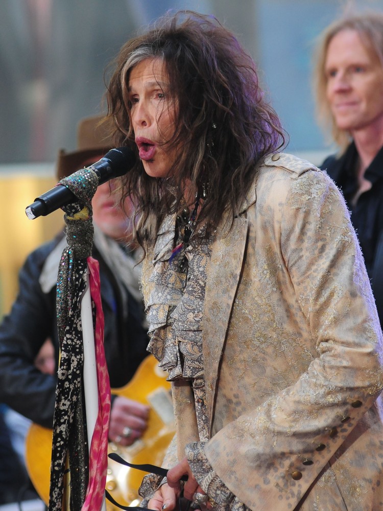 Brad Whitford;Steven Tyler;Tom Hamilton;Aerosmith;<br>Aerosmith Performing Live During The Today Show Concert Series