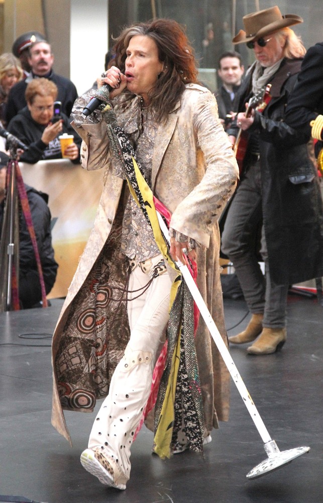 Steven Tyler;Brad Whitford;Aerosmith;<br>Aerosmith Performing Live During The Today Show Concert Series