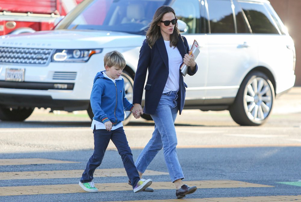 Jennifer Garner Is Seen with Son Samuel Affleck