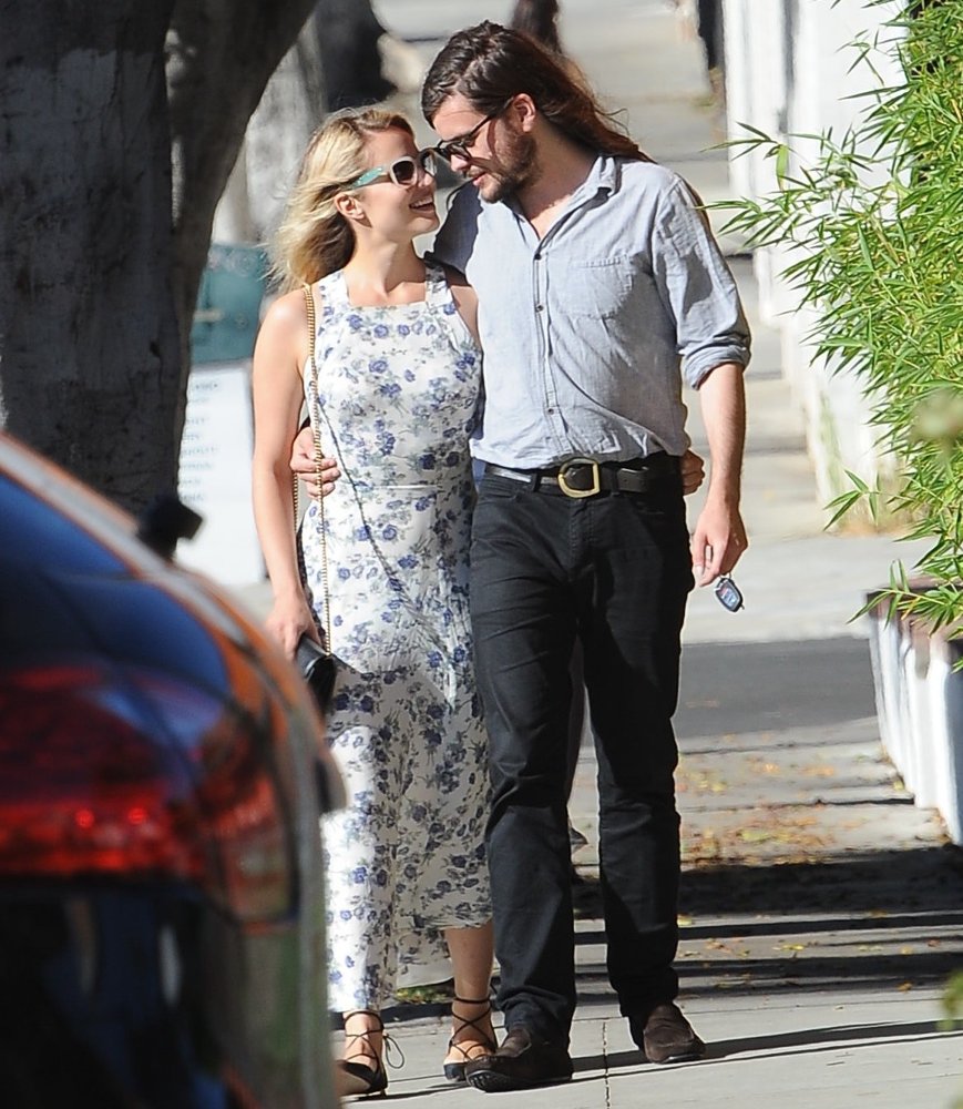 Dianna Agron and Winston Marshall Spotted Leaving Gratitude Cafe