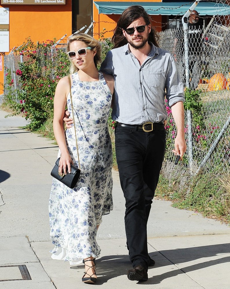 Dianna Agron and Winston Marshall Spotted Leaving Gratitude Cafe