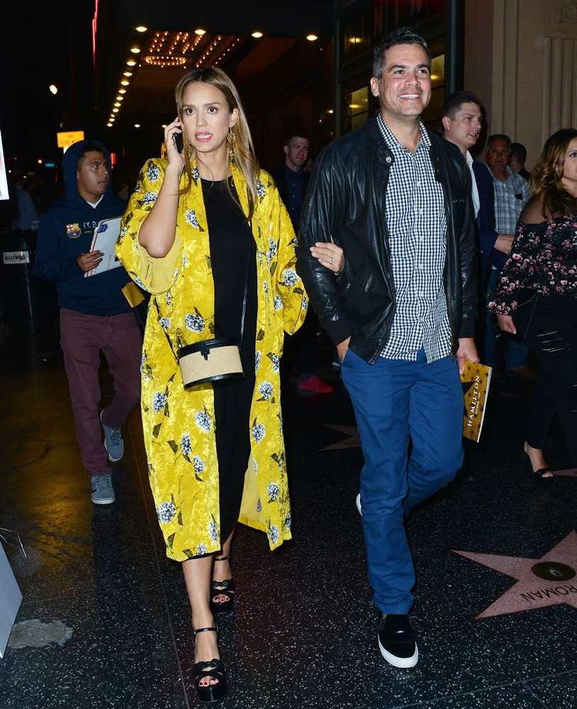 Cash Warren Picture 20 Jessica Alba And Cash Warren Leaving Hamilton Musical Opening Night