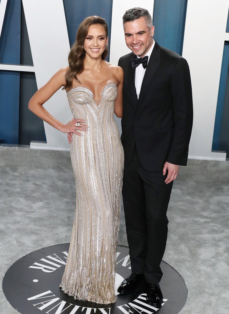 Jessica Alba;Cash Warren;<br>The Vanity Fair Oscar Party 2020