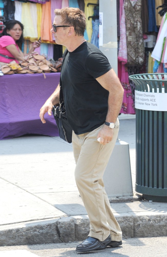 Alec Baldwin and His Family Take A Stroll in Downtown Manhattan on The Day After His Wedding