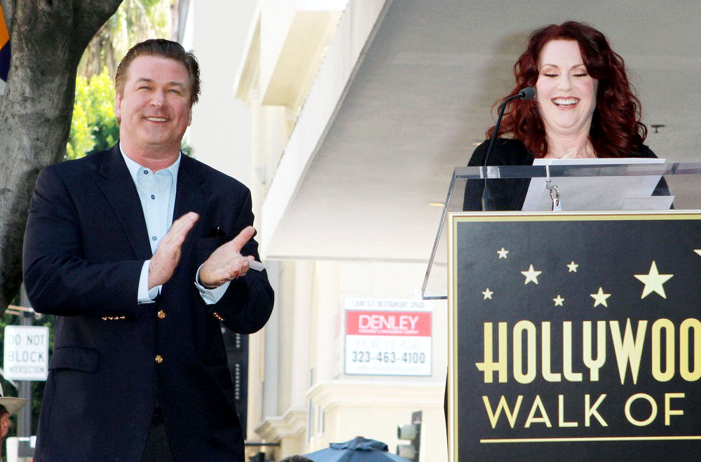Alec Baldwin;Megan Mullally;<br>Alec Baldwin Hollywood Walk of Fame Induction Ceremony