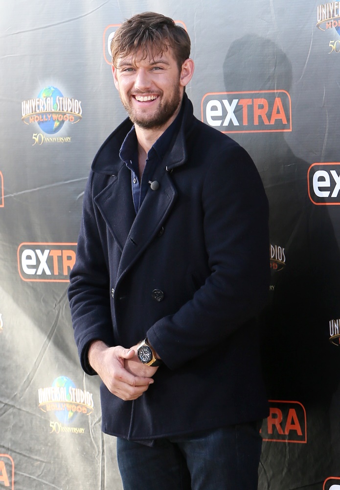 Alex Pettyfer Seen at Universal Studios